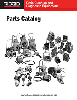 Drain Cleaning and Diagnostic Equipment Parts Catalog